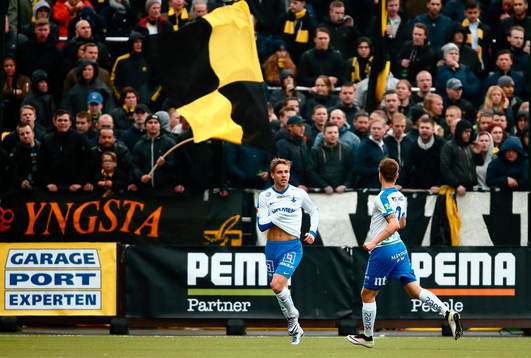 Norrköpings Christoffer Nyman jublar