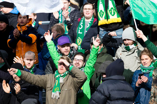 Jönköpings supportrar jublar