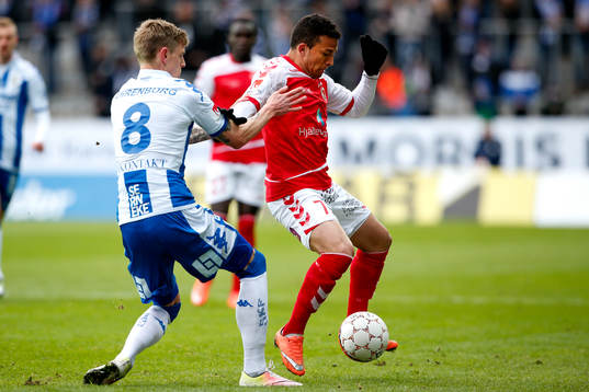 IFK Göteborgs Sören Rieks och Kalmars Ismael Silva Lima