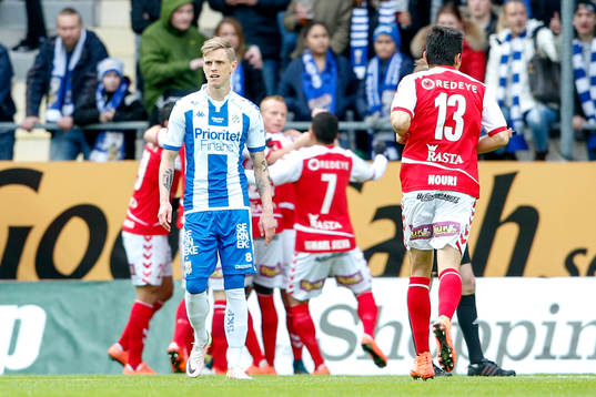 IFK Göteborgs Sören Rieks deppar framför jublande