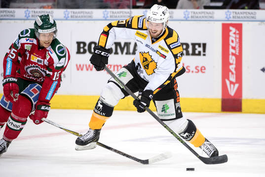 Frölundas Joey Crabb och Skellefteås Martin Lundberg