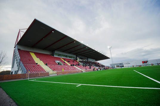 Översikt över Södertälje fotbollsarena