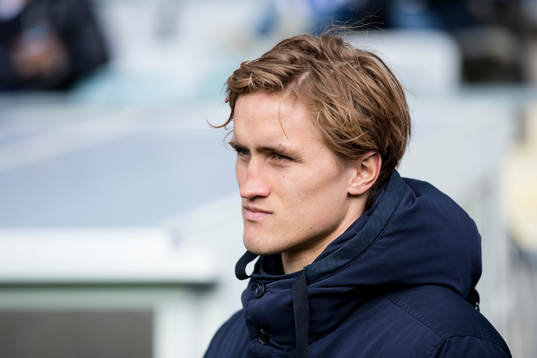 IFK Göteborgs Thomas Rogne innan fotbollsmatchen i