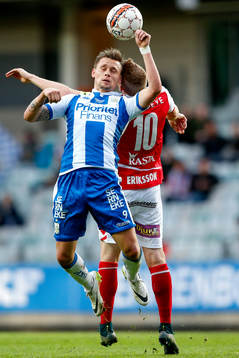 IFK Göteborgs Jakob Ankersen och Kalmars Tobias Eriksson