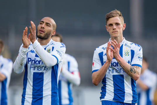 IFK Göteborgs Haitam Aleesami och Sören Rieks deppar och