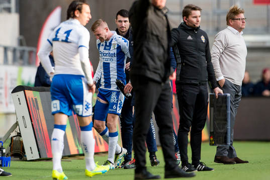 IFK Göteborgs Sebastian Eriksson tvingas utgå med skada