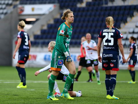 Linköpings målvakt Cajsa Andersson