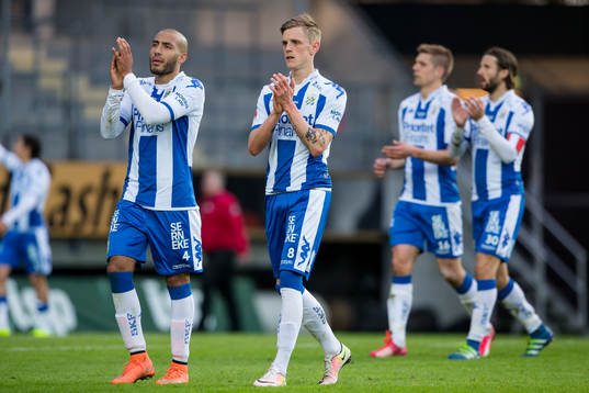 IFK Göteborgs Haitam Aleesami och Sören Rieks tackar