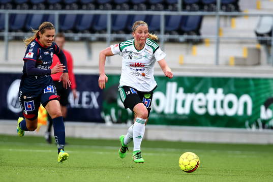 Mallbackens Julia Karlenäs och Linköpings Emma Lennartsson