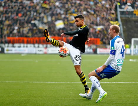 s Ahmed Yasin och Norrköpings Andreas Johansson