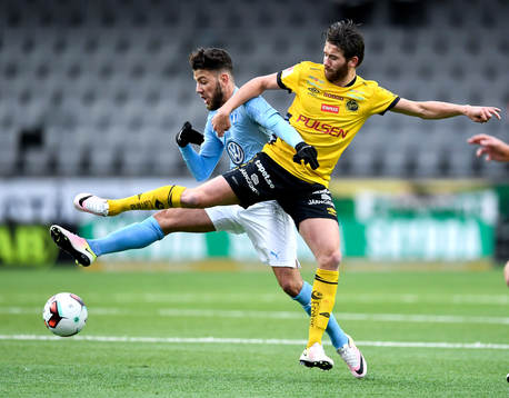 Malmö FFs Erdal Rakip och Elfsborgs Marcus Rohdén