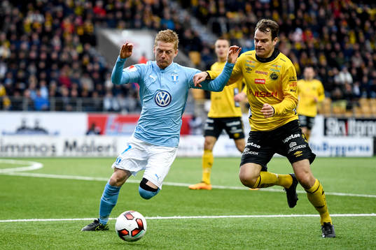 Malmö FFs Anders Christiansen och Elfsborgs Henning Hauger