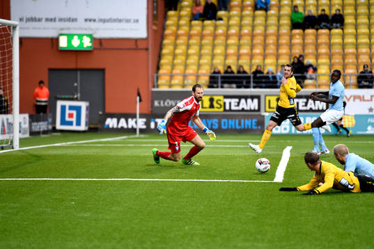 Malmö FFs målvakt Johan Wiland Anton Tinnerholm och