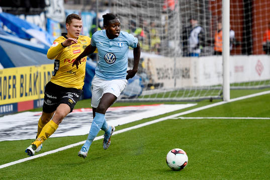 Malmö FFs Pa Konate och Elfsborgs Per Frick