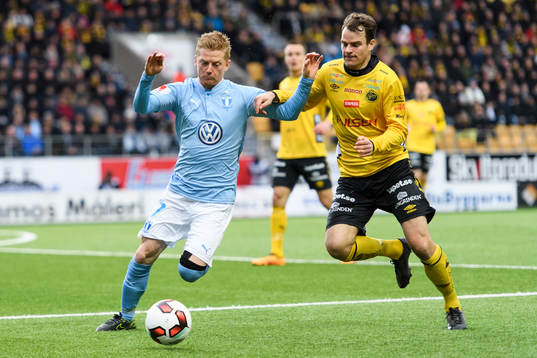 Malmö FFs Anders Christiansen och Elfsborgs Henning Hauger