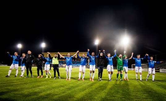 Trelleborgs spelare jublar