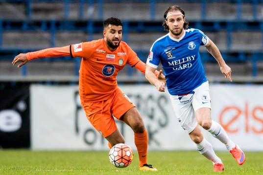 Athletics Omar Eddahri och Trelleborgs Robin Jacobsson