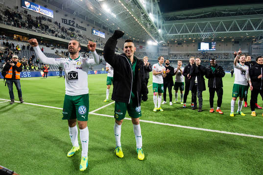 Hammarbys Kennedy Bakircioglu och Alexssander Medeiros de