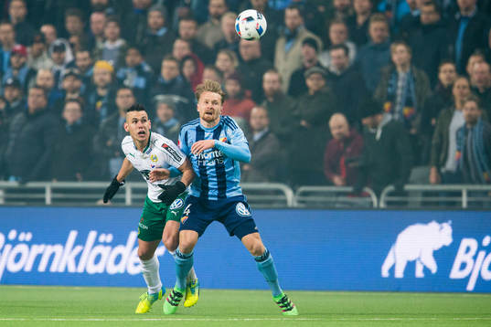 Hammarbys Alexssander Medeiros de Azeredo och Djurgårdens