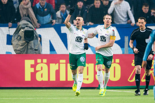 Hammarbys Alexssander Medeiros de Azeredo jublar