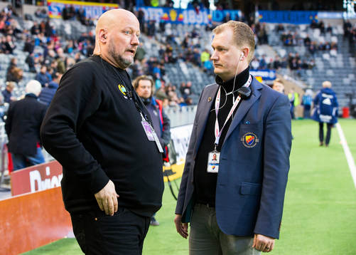 Hammarbys ansvarige för publikservice Håkan Leydner och