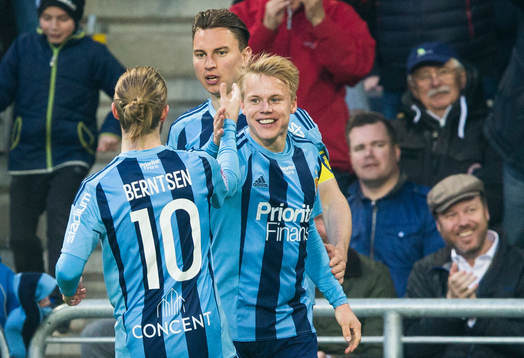 Djurgårdens Daniel Berntsen, Marcus Hansson och Elliot