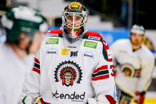 Frölundas målvakt Johan Gustafsson