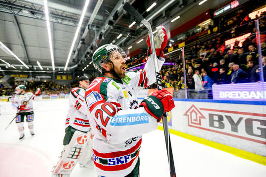 Frölundas Joel Lundqvist jublar