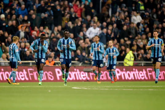 Djurgårdens Sam Johnson jublar