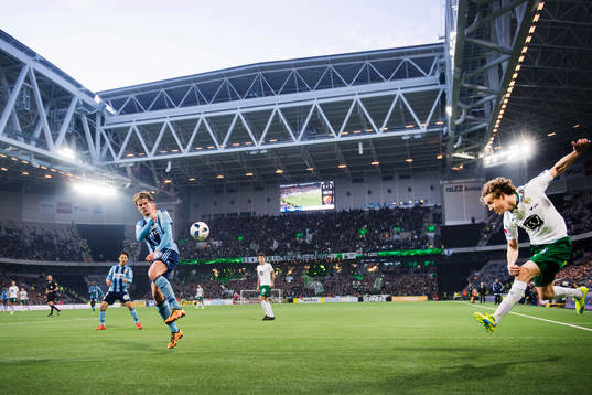 Djurgårdens Tim Björkström och Hammarbys Fredrik