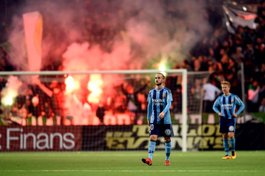Djurgårdens Daniel Berntsen deppar