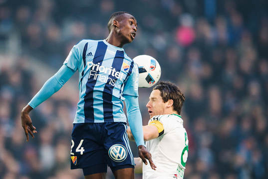 Djurgårdens Philana Tinotenda Kadewere och Hammarbys Johan