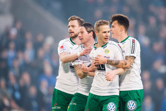 Hammarbys Arnor Smarason, Johan Persson, Erik Israelsson
