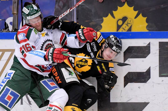 Frölundas Anton Axelsson och Skellefteås Sebastian Aho