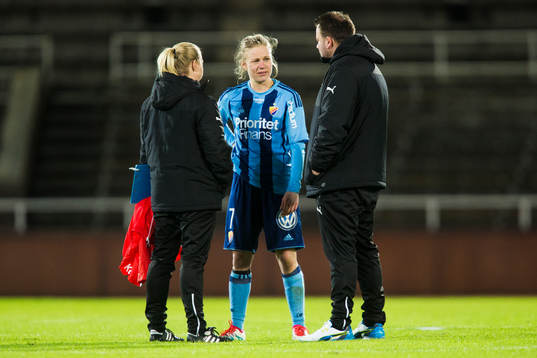Djurgårdens Katrin Schmidt deppar