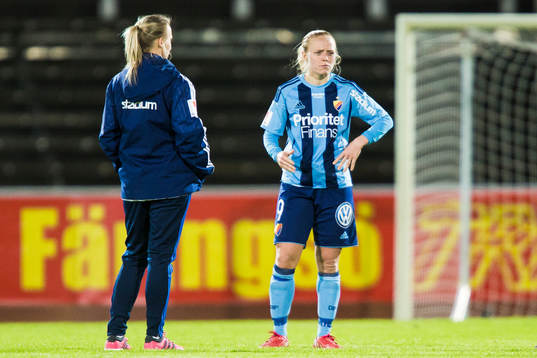 Djurgårdens Mia Jalkerud deppar