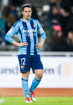 Djurgårdens Emilia Appelqvist i aktion