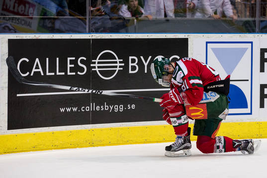 Frölundas Ryan Lasch jublar