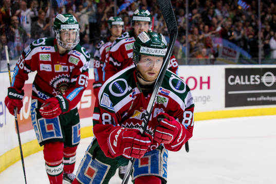 Frölundas Ryan Lasch jublar