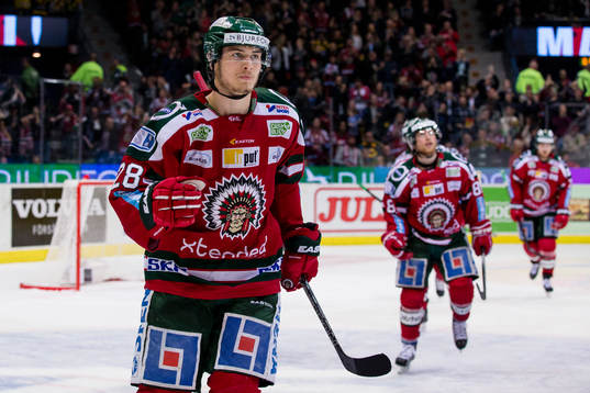 Frölundas Johan Sundström jublar
