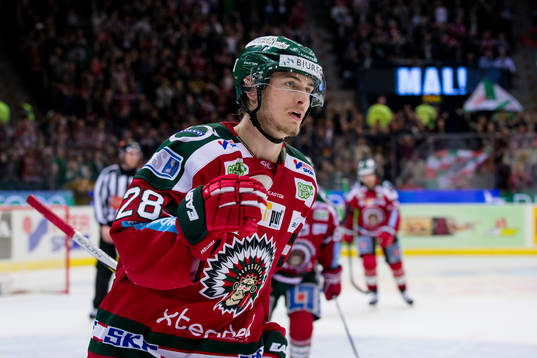 Frölundas Johan Sundström jublar