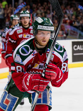 Frölundas Ryan Lasch jublar