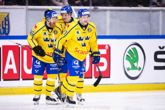 Sveriges Linus Klasen, Marcus Sörensen och Pathrik