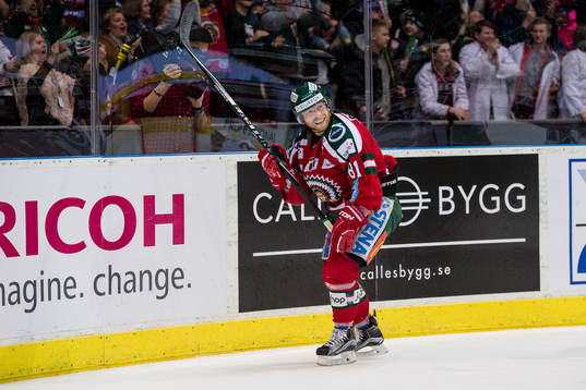 Frölundas Ryan Lasch jublar
