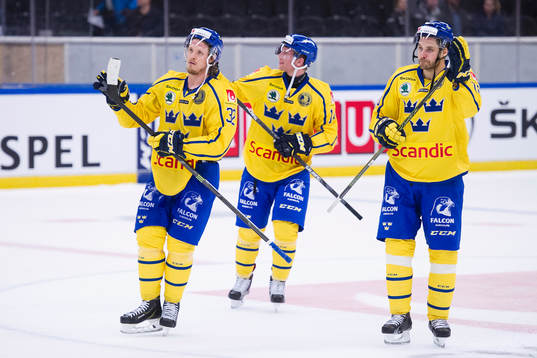 Sveriges Magnus Nygren, Richard Gynge och Johan Fransson