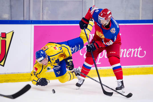 Sveriges Richard Gynge och Rysslands Alexander Burmistrov i