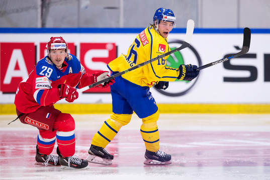 Sveriges Filip Sandberg och Rysslands Yegor Averin