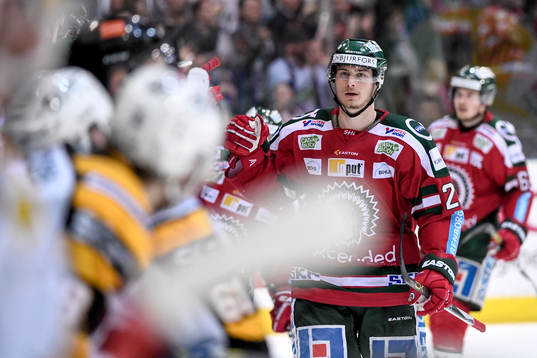 Frölundas Johan Sundström jublar