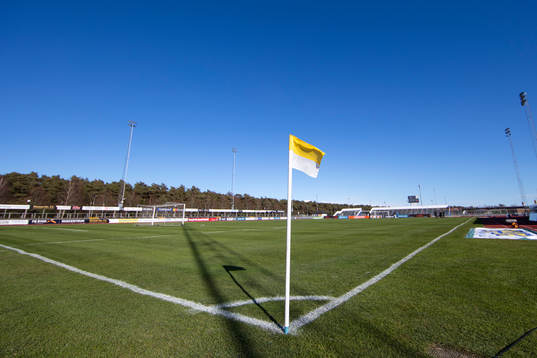 Hörnflagga på Falkenbergs idrottsplats