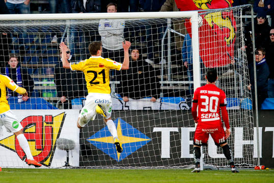 Falkenbergs Thomas Juel-Nielsen nickar in 2-1under